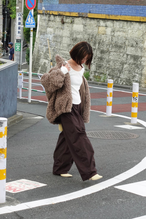 ボアボリュームブルゾン